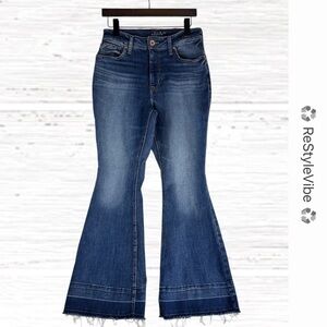 EDGELY Women’s Size 10 SHORT Denim Jeans High Rise Curvy Flare Fit Style Stretch